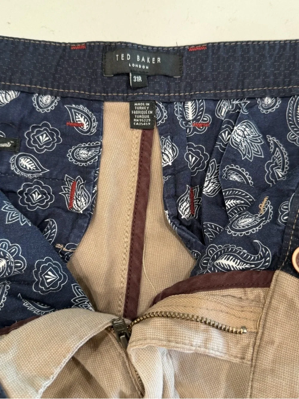 Ted Baker Men’s Tan Chino Shorts - 31R